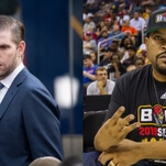 Eric Trump shares fake photo of Ice Cube and 50 Cent in pro-Trump hats, Cube responds coldly