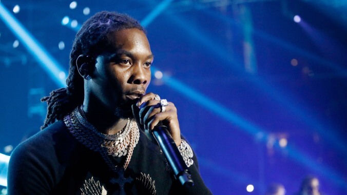 Offset pulled from car and detained by cops after driving past pro-Trump rally