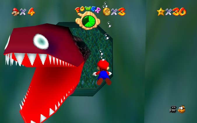 Maw-Ray (a.k.a., “that fucking eel”), Super Mario 64