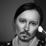 A makeup artist morphs into Johnny Depp in this nice bit of nightmare fuel