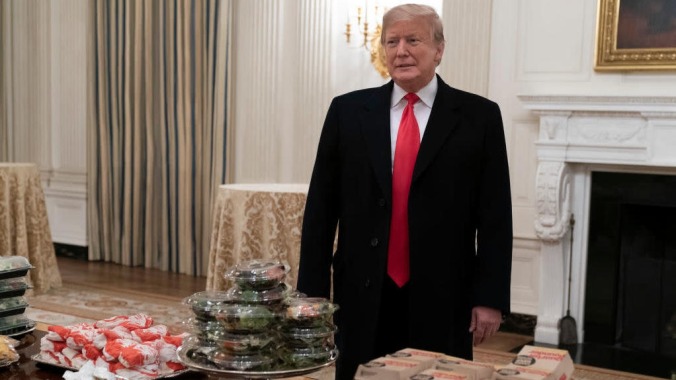 Trump reportedly stinking up White House with fast food