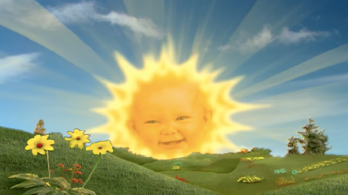 Someone who is not the Teletubbies sun baby wrote a good song about being the Teletubbies sun baby