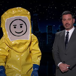 Jimmy Kimmel unwraps this year's COVID-protected Sexiest Man Alive, live on the air