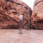 Mysterious desert monolith disappears, heralding either doom or reveal of viral ad campaign