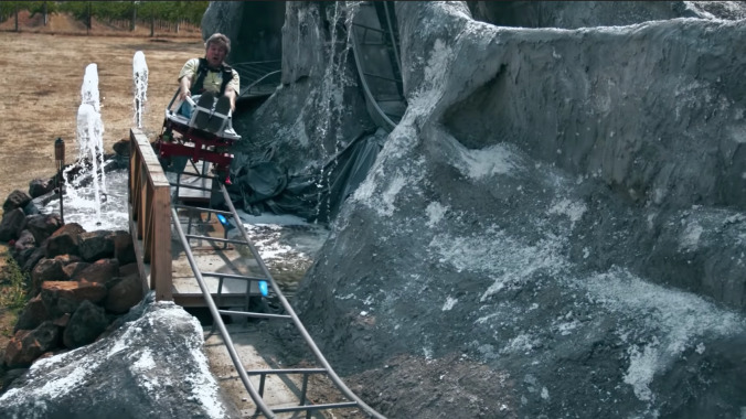 This family built a mini-rollercoaster in their backyard during quarantine, what's your excuse?