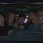 Josh Gad's epic Wayne's World reunion includes Mike Myers, Dana Carvey, Aerosmith, Cooper, Queen, and more