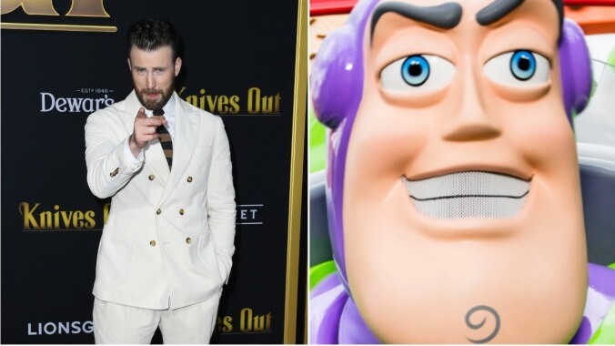 Chris Evans says he's playing the, uh, "human" Buzz Lightyear