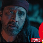 Finally: Nicolas Cage picks up a sword, goes Full Cage on some martial-arts aliens