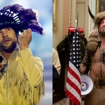 Rest assured, the guy from Jamiroquai is not the fuzzy "Q Shaman" who stormed the Capitol