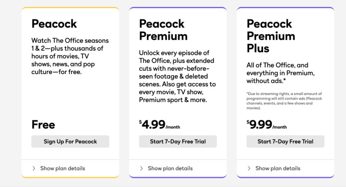 Peacock is straight-up selling subscriptions based on access to The Office