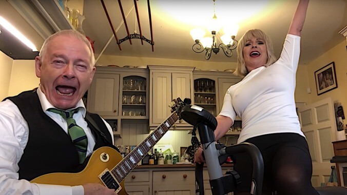 King Crimson's Robert Fripp and Toyah Willcox adorably cover "Enter Sandman" in their kitchen