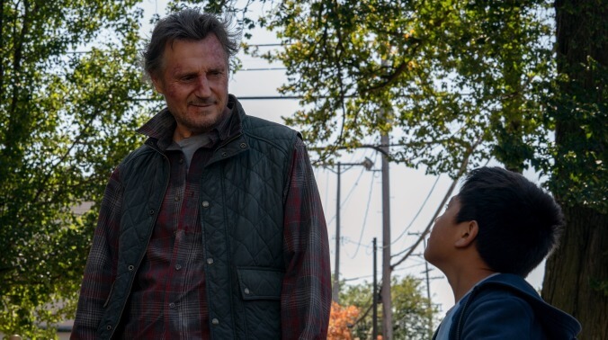 Liam Neeson moseys into Clint Eastwood territory with The Marksman