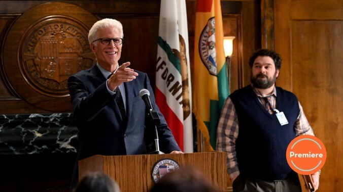 Ted Danson and the rest of Mr. Mayor’s ace cast can’t save its weak humor and poorly timed arrival