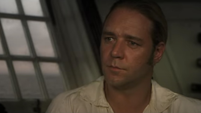 Russell Crowe admonishes "kids these days" for failing to appreciate 2003's Master And Commander