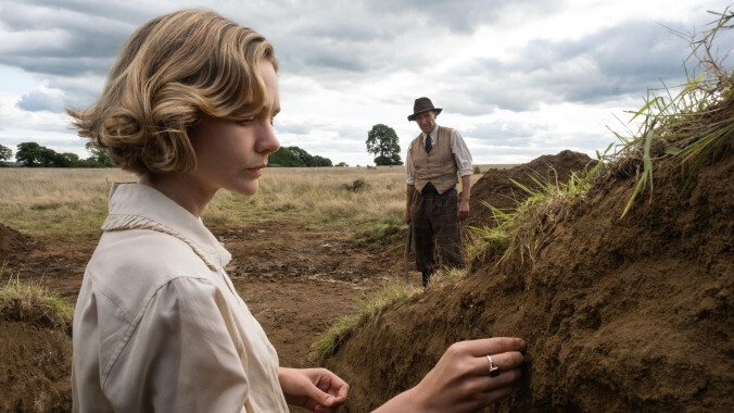 Carey Mulligan and Ralph Fiennes delve for meaning in the sallow period drama The Dig