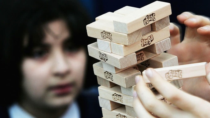 This is what a Guinness World Record-breaking Jenga Tower looks like