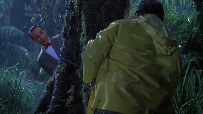 It's Jurassic Park, but all the dinosaurs are Pee-wee Herman