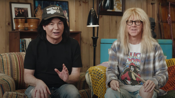 Wayne's World is back and exactly the same, except everyone is older and it's a Super Bowl ad