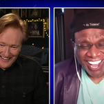 Twitter god George Wallace tells Conan it's about damned time he got booked