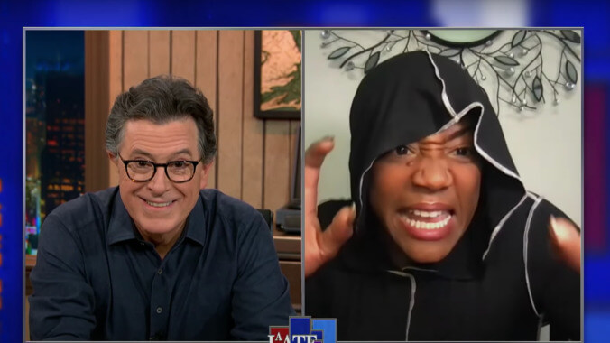 Tiffany Haddish and Stephen Colbert do Shakespeare, talk doing shrooms with Dave Chappelle