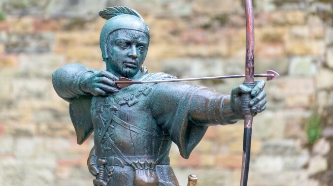 The value of Robin Hood, folklore hero, has also skyrocketed recently