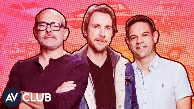 Dax Shepard, Rob Corddry, and Jethro Bovingdon play Name That Picture Car