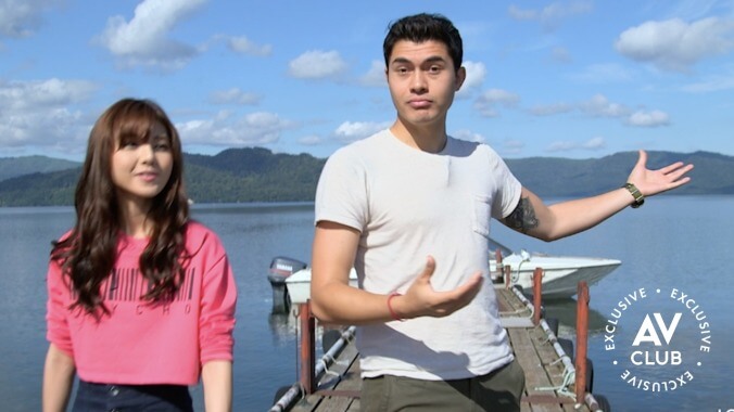 Henry Golding is the perfect travel partner in this exclusive clip from Welcome To Railworld Japan