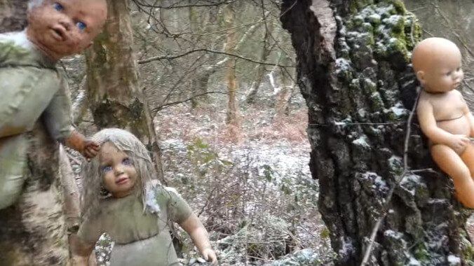 Potentially cool forest hangout filled with creepy dolls now being investigated by spiritual medium