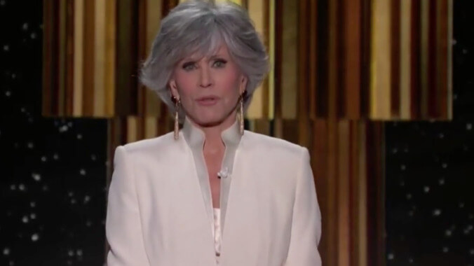 Jane Fonda dedicated her Golden Globes speech to honoring Black-led projects