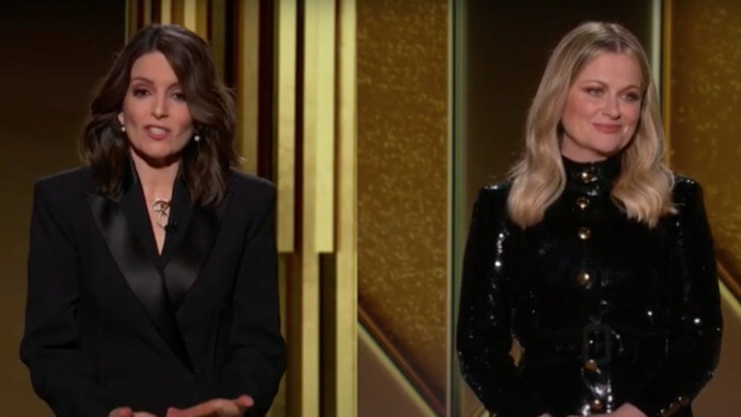 Tina Fey and Amy Poehler open the Golden Globes with some jabs at its inclusion problem