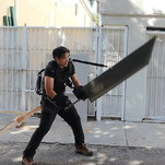 Wannabe Final Fantasy character buys exoskeleton that lets him wield giant sword
