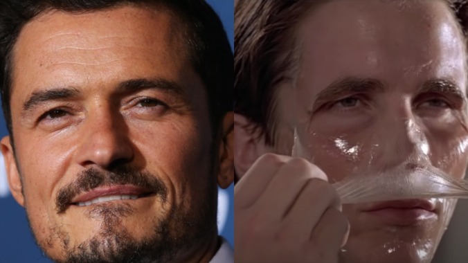 Is Orlando Bloom's morning routine real, a joke, or Patrick Bateman role research?