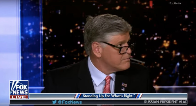 "Uh oh": Sean Hannity didn't realize they were back from commercial...