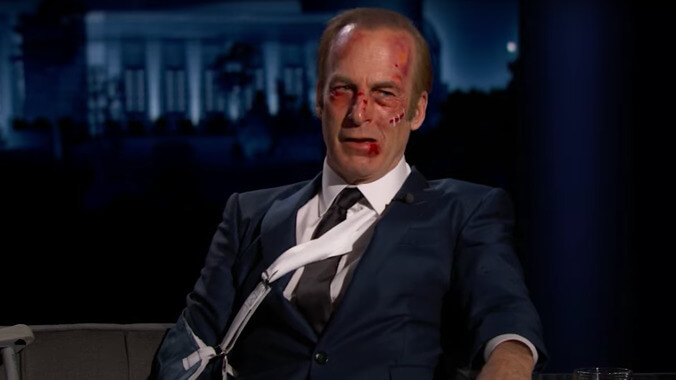 Bob Odenkirk shows off the price you pay for being a 58-year-old action star