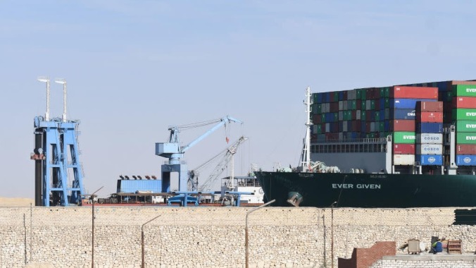 Relive the glory days of... a few days ago with digital recreations of the blocked Suez Canal