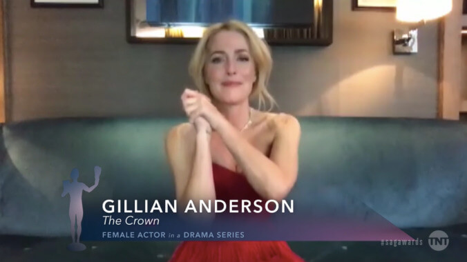 Gillian Anderson wins for The Crown