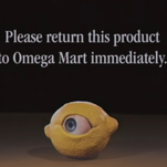 Omega Mart advertises time-traveling ham, nut-free peanuts in series of perfectly normal commercials