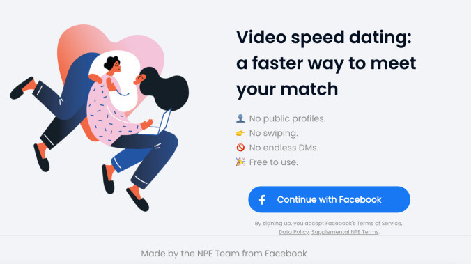 Facebook somehow believes its new "video speed-dating" service won't end in abject, bigoted failure