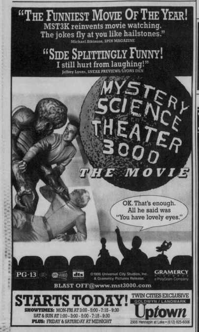 Mystery Science Theater 3000: The Movie: The oral history