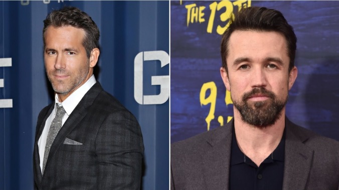 Internet friends Ryan Reynolds and Rob McElhenney bought a Welsh soccer team for some reason