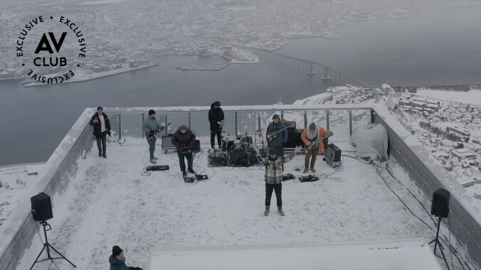 Exclusive: A SXSW music showcase featuring a metal band playing atop cable cars above the Arctic Circle