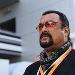 Steven Seagal is a rotten potato person who runs like an incontinent toddler with noodles for arms