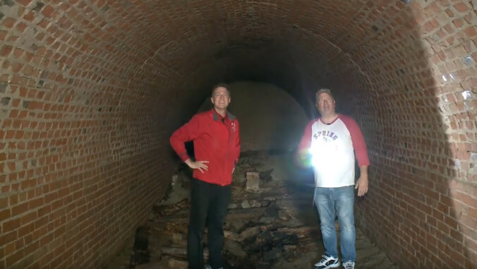 In yet another weird home mystery, a man has discovered a 19th century tunnel beneath his house