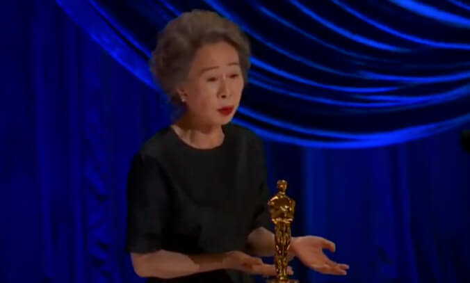 Youn Yuh-jung wins best Oscars speech