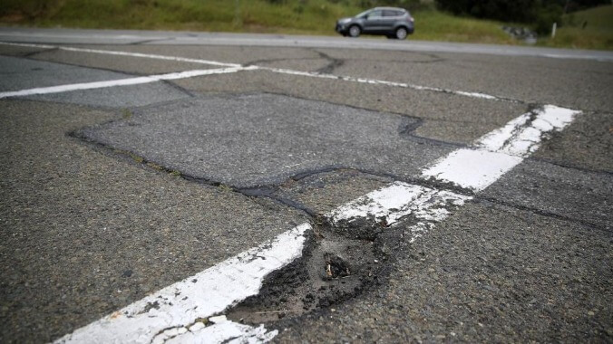 New Zealand man cocks up potholes in order to get them filled faster