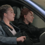 Florence Pugh kicks ass and car doors in new clip from Black Widow