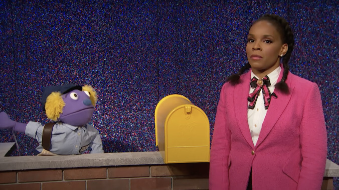 A is for allyship, but Amber Ruffin gets an F from her frazzled puppet mail carrier