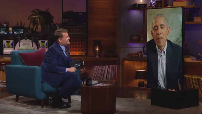 Obama decides that, sure, he might as well confirm existence of UFOs on James Corden's show