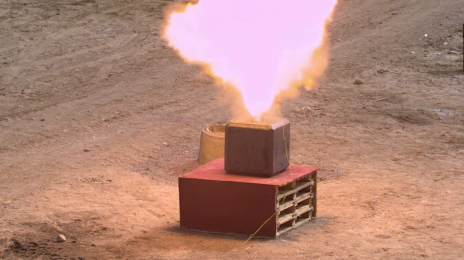 Let's drop a live grenade into a 1450-pound steel box, shall we?