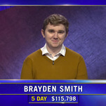 Jeopardy! airs "in loving memory" tribute to 24-year-old former champ Brayden Smith